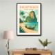 Railay Beach Thailand Travel Poster Wall Art