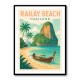 Railay Beach Thailand Travel Poster Wall Art