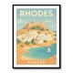 Rhodes Travel Poster 1 Wall Art