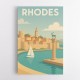 Rhodes Travel Poster Wall Art