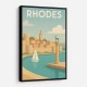 Rhodes Travel Poster Wall Art