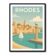Rhodes Travel Poster Wall Art