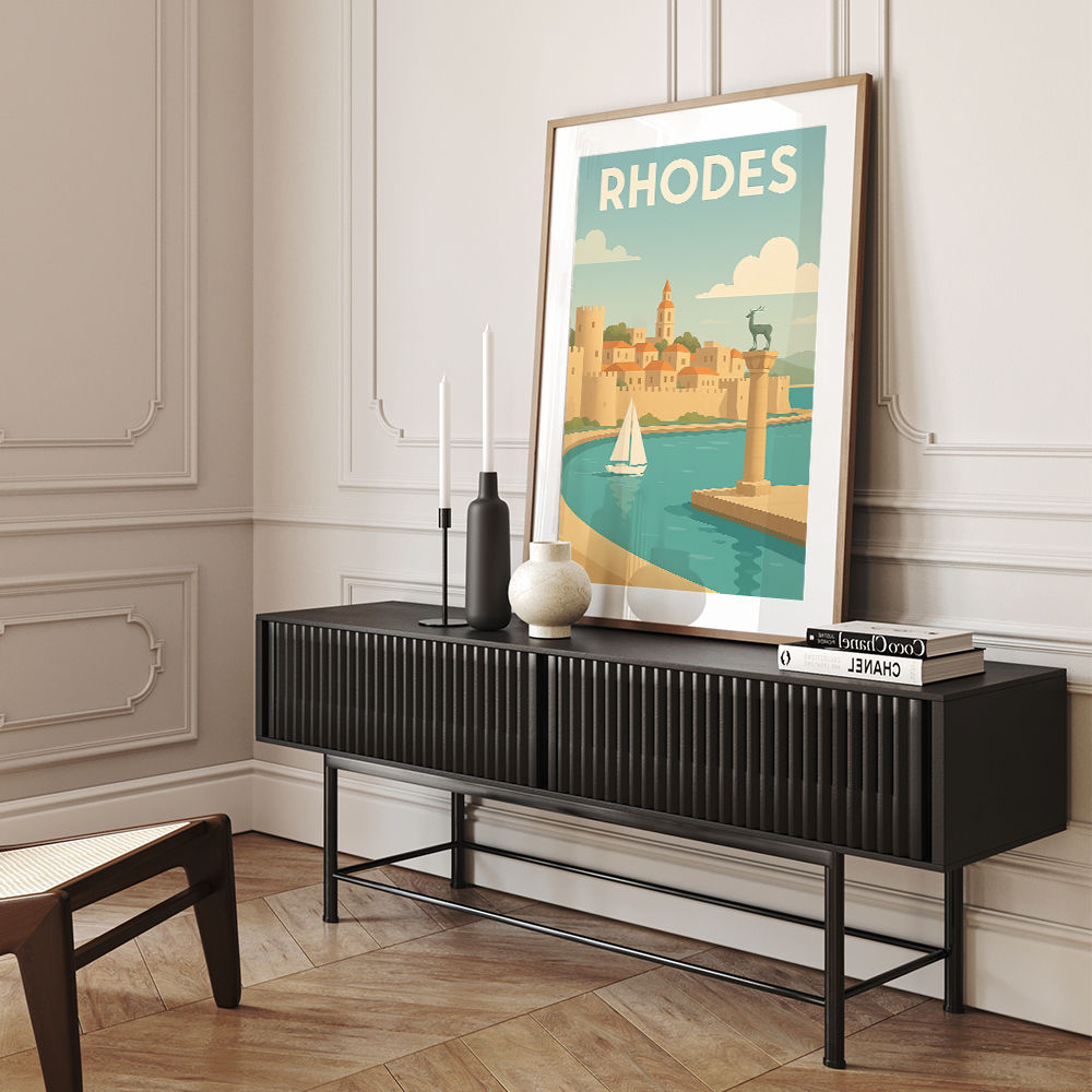 Rhodes Travel Poster Wall Art
