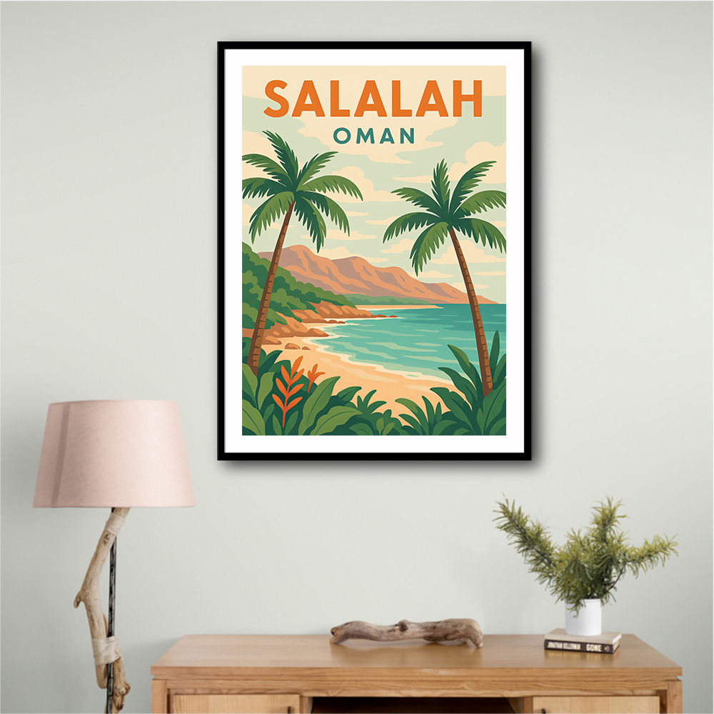 Salalah Travel Poster 1 Wall Art