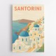 Santorini Travel Poster 1 Wall Art