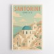 Santorini Travel Poster Wall Art
