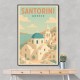 Santorini Travel Poster Wall Art