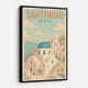 Santorini Travel Poster Wall Art
