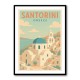 Santorini Travel Poster Wall Art