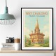 Wat Chalong Phuket Thailand Travel Poster 1 Wall Art