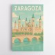 Zaragoza Travel Poster Wall Art