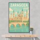 Zaragoza Travel Poster Wall Art