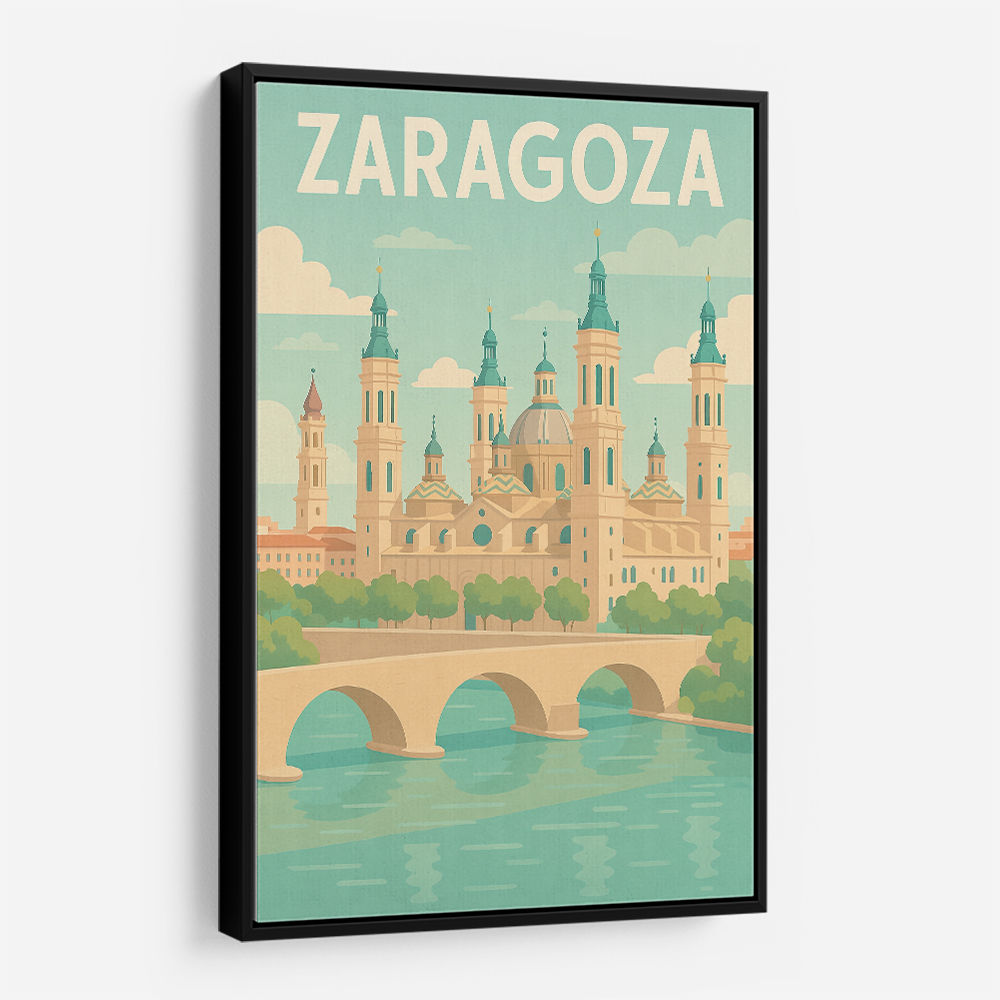 Zaragoza Travel Poster Wall Art
