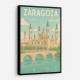 Zaragoza Travel Poster Wall Art