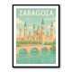 Zaragoza Travel Poster Wall Art