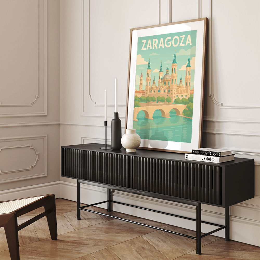 Zaragoza Travel Poster Wall Art