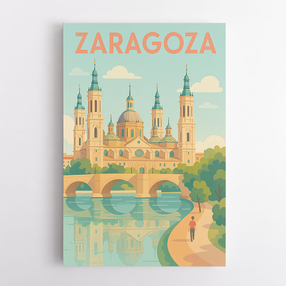 Zaragoza Travel Poster 1 Wall Art