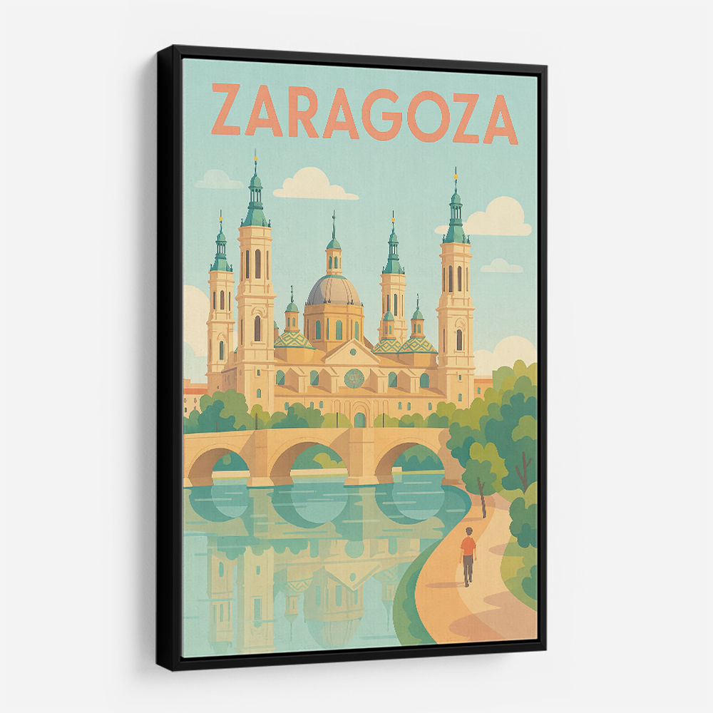 Zaragoza Travel Poster 1 Wall Art