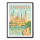 Zaragoza Travel Poster 1 Wall Art