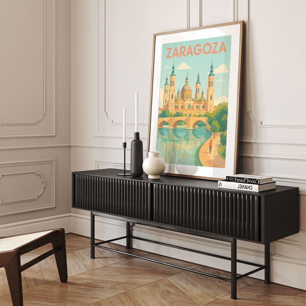Zaragoza Travel Poster 1 Wall Art