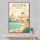 Accra Travel Poster