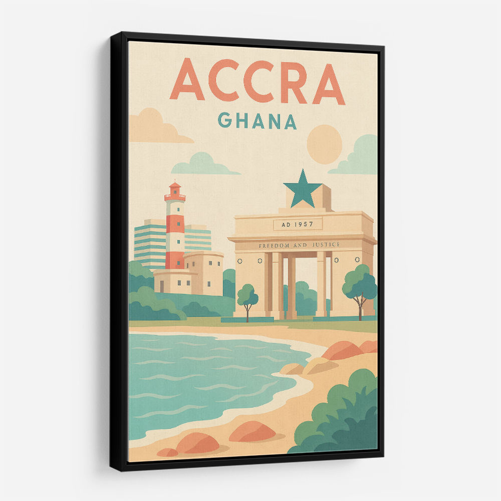 Accra Travel Poster