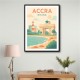 Accra Travel Poster
