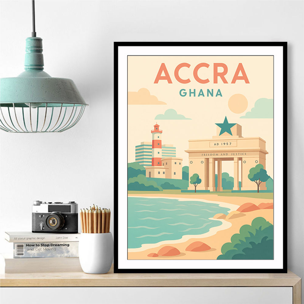 Accra Travel Poster
