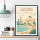 Accra Travel Poster