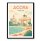 Accra Travel Poster