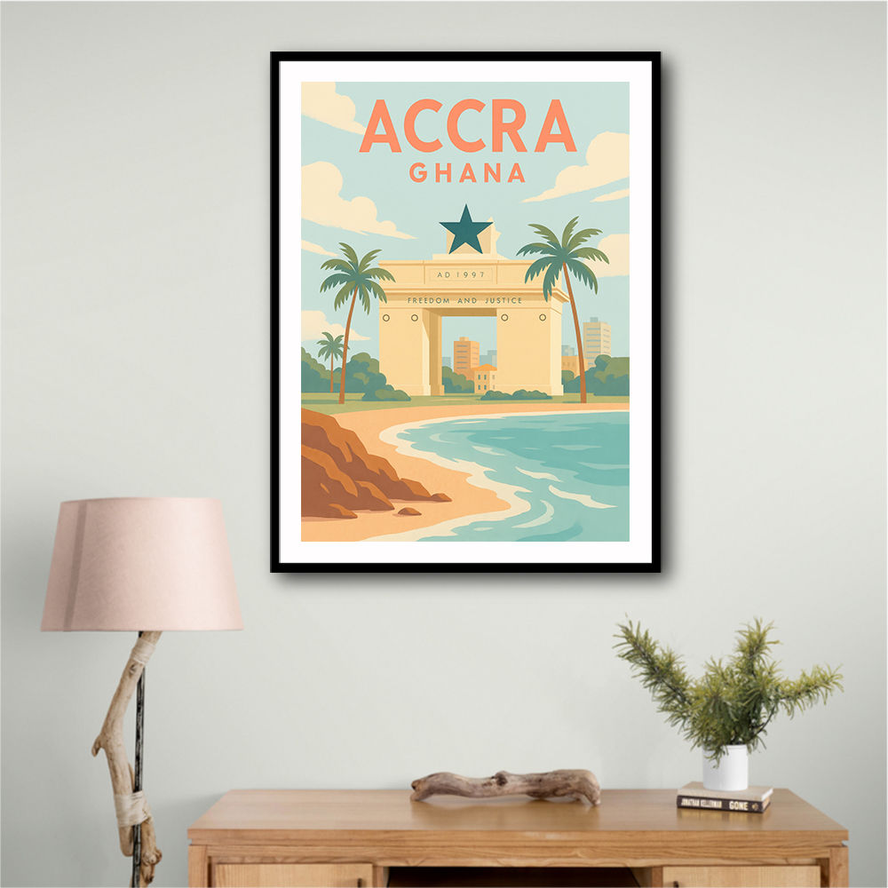 Accra Travel Poster 1