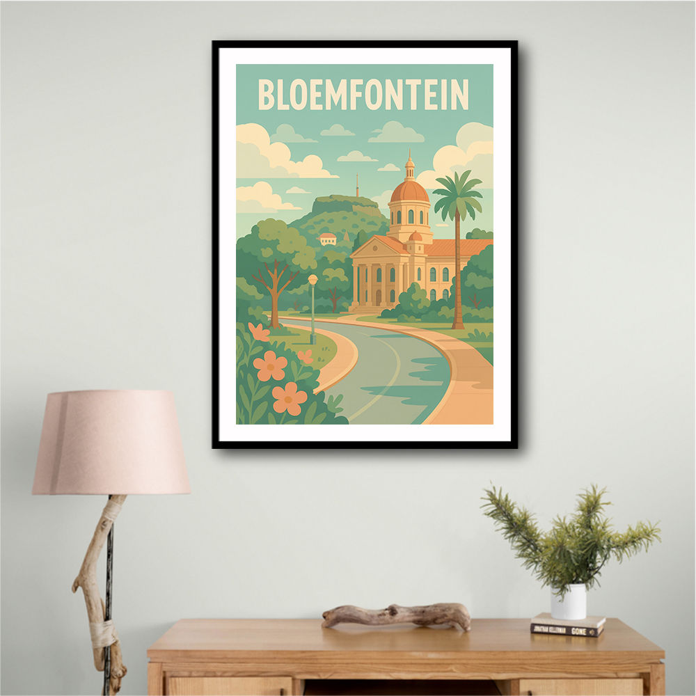 Bloemfontein Travel Poster 