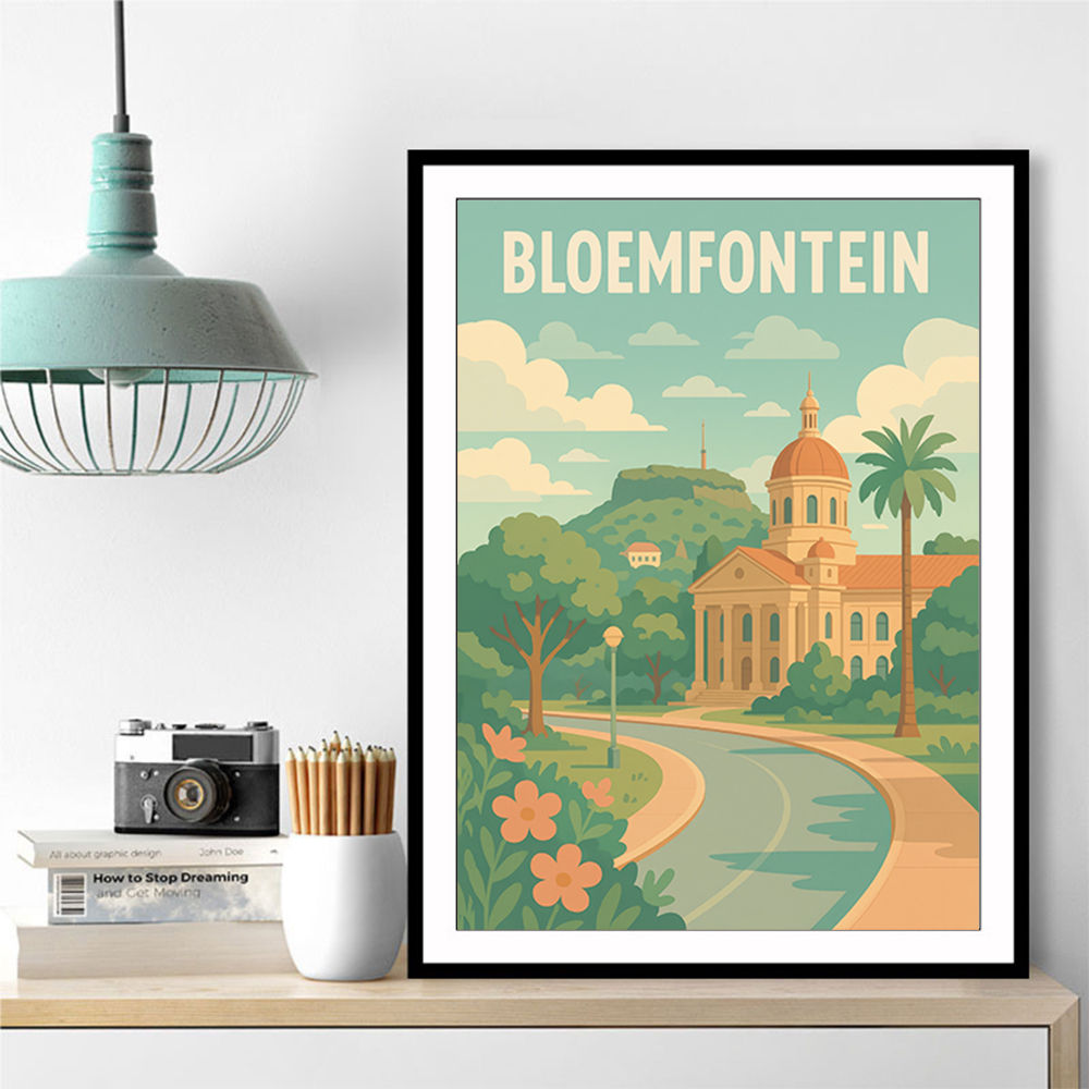 Bloemfontein Travel Poster 