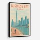Business Bay Dubai Travel Poster