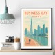 Business Bay Dubai Travel Poster