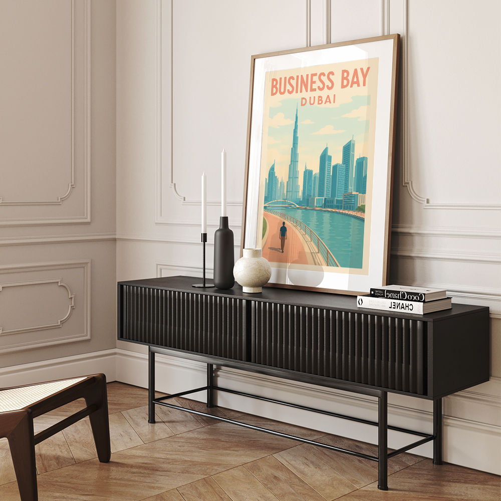 Business Bay Dubai Travel Poster