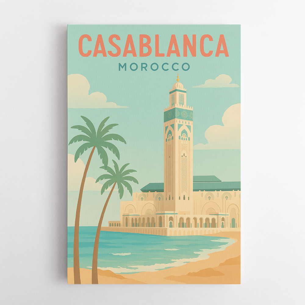 Casablanca Travel Poster 