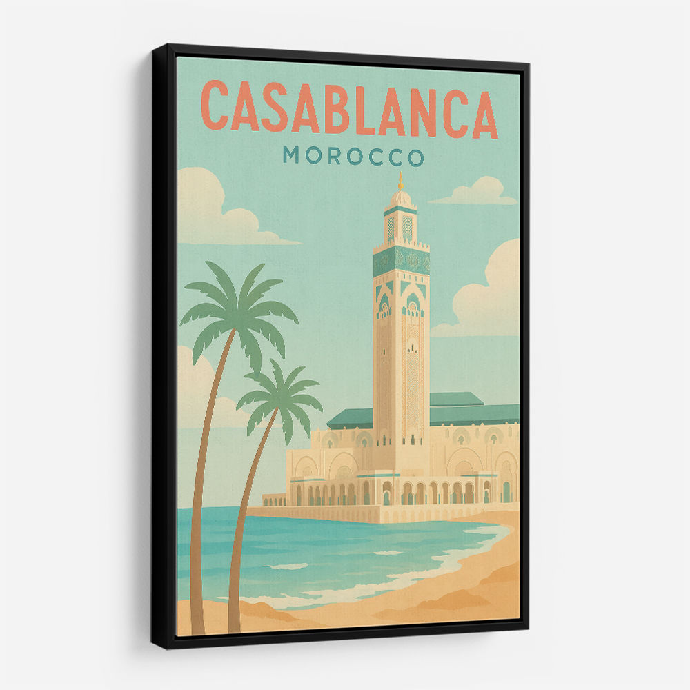 Casablanca Travel Poster 