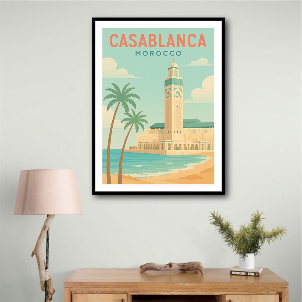 Casablanca Travel Poster 