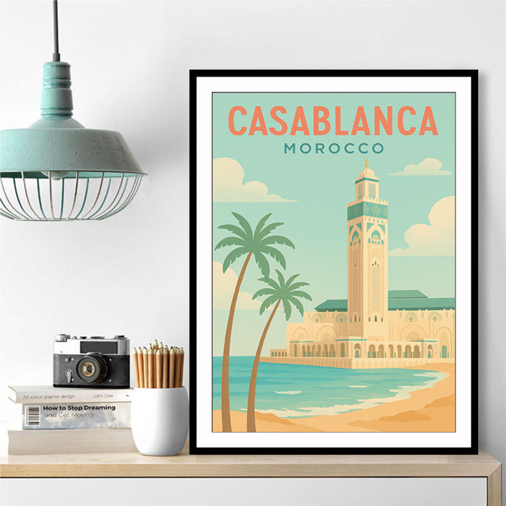 Casablanca Travel Poster 