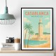 Casablanca Travel Poster 