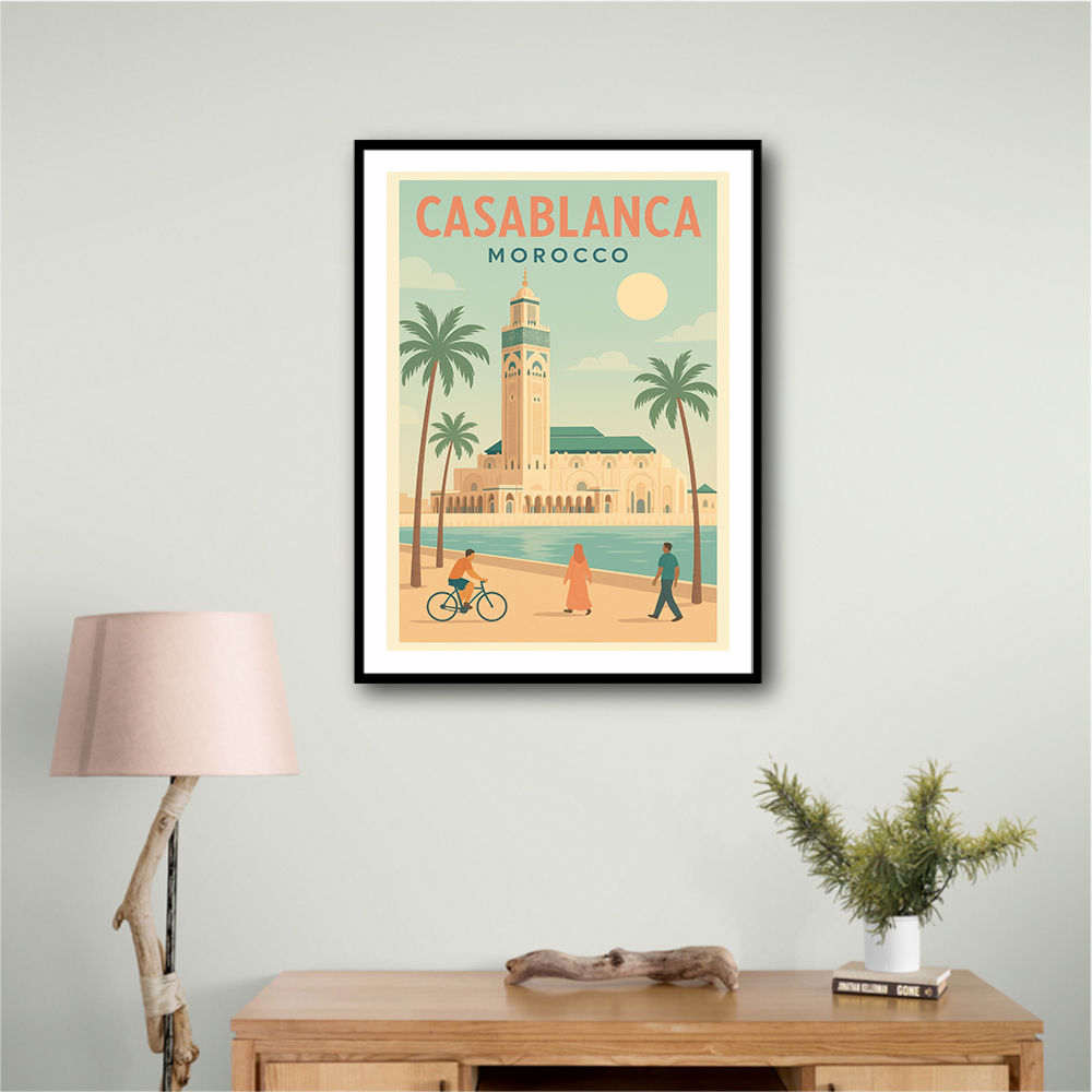 Casablanca Travel Poster 1