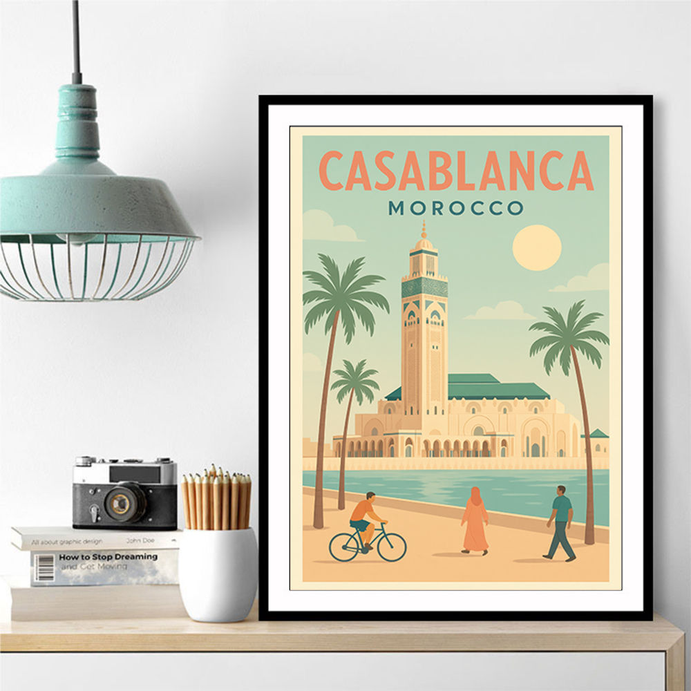Casablanca Travel Poster 1