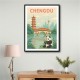 Chengdu China Travel Poster