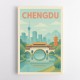 Chengdu China Travel Poster 1