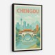 Chengdu China Travel Poster 1