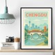 Chengdu China Travel Poster 1