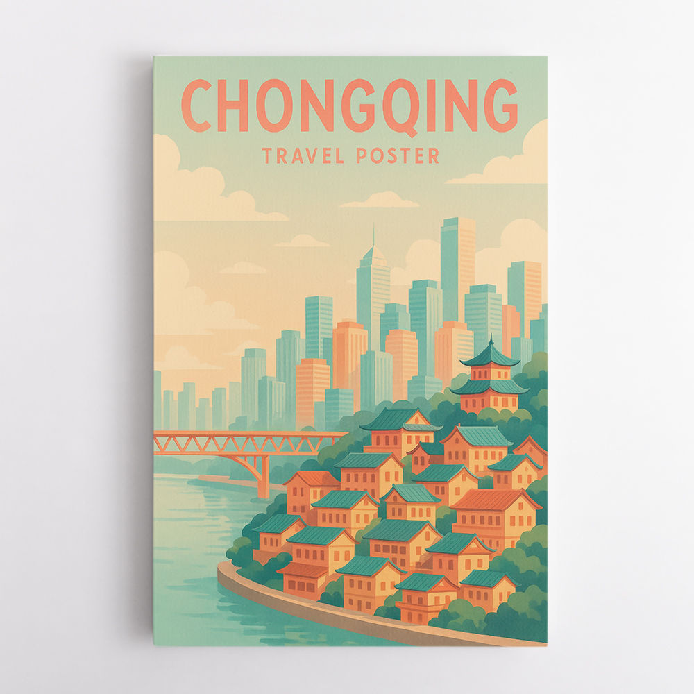 Chongqing China Travel Poster