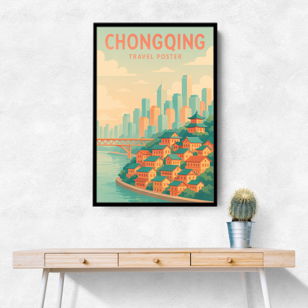 Chongqing China Travel Poster