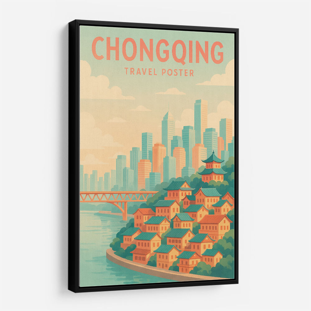 Chongqing China Travel Poster